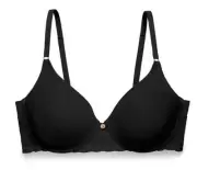 Natori Bliss Perfection Underwire Contour Bra in Black Size 30B NWT