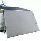 Caravan Privacy Screens Roll Out Awning 4.6x1.95M End Wall Side Sun Shade Screen