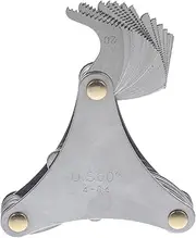 DOITOOL Thread Pitch Gauge Metric and SAE Roof Pitch Gauge Thread Cutting Gage Screw Thread Gauge Multi Purpose Tool Multi-Purpose Tool Cutting Gauge Tool Meter Stainless Steel Template
