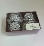 Godinger Silver Art Chrome Plated Grape Vine Napkin Rings (Set of 4)