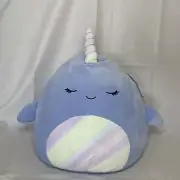 NWT 2021 KellyToys SQUISHMALLOW 18" Naomi the Narwhal