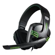 KX101 Portable Light Weight 3.5mm + USB Wired Gaming Headset Omni Directional Headphone 40mm HIFI Speaker Unit With Microphone for PS4 XBOX