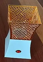 Electric Incense Burner Metallic Incense Bakhoor Burner Frankincense Burner for Office & Home Decor (AU Plug with Timer and Temperature Regulator) (Cuboid)