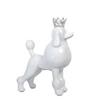 Interior Illusions Plus White Poodle Bank