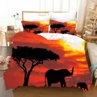 Elephant Happy Time Duver /doona Cover Double Comfort Queen Bedding Set