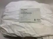 West Elm Linen Cotton King Boxspring Cover White NWT!