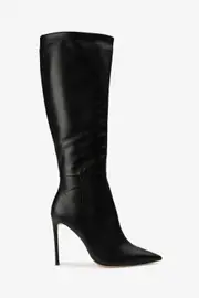 tony bianco apollo black venice calf boots in black