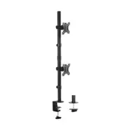 Brateck Lumi LDT12-C02V 13"-32" Dual Vertical Monitor Mount. Rotate, Tilt