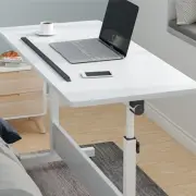 Portable Mobile Laptop Desk Computer Height Adjustable Table Sit Stand Standing
