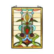 25" Stained Glass Window Hanging Panel Suncatcher