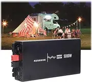 5000 Watts Pure Sine Wave Power Inverter, 12V 24V 48V 60V 72V DC to 110V/120V 230V/240V AC Converter, Peak 10000W Outlets, for Home Appliances, RV Camping, Off-Grid Solar,24V to 220V