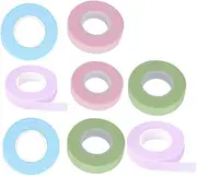 FOYTOKI Eyelash Isolation Tape 8rolls Soft Cotton Stalk Material Non-slip Breathable for Eyelash Extensions Home/salon