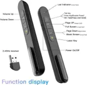 Remote Wireless USB Presenter Laser Pointer Clicker For Power Point Presentation