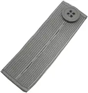 Tainrunse Extra Room for Pants Waistline Pregnant Women Button Extender Unisex Solid Color Waist Extension Band Elastic Adjustable Reusable Accessory in Grey
