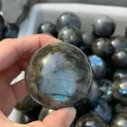 Labradorite Sphere Natural Quartz Crystal Ball Meditation Reiki NICE AU V6D8