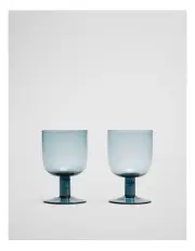 [Country Road] Lowe Wine Glass Set Of 2 in Cobalt