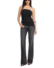 Good American Super Stretch Jersey Tube Top