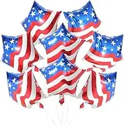 Deermon USA Flag Star Shape Balloon
