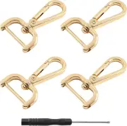 Detachable Snap Hook, Swivel Clasp, w/Screw Bar, Heavy Duty, Lobster Claw Clasps