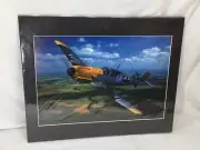 WWII German Messerschmitt Bf 109 Fighter Plane 16x20 Matted Picture Photo