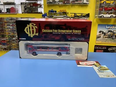 CORGI GM FISHBOWL BUS CHICAGO FIRE DEPARTMENT US54314 LIMITED EDITION NEW