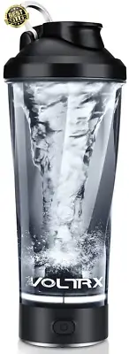 Electric Protein Shaker Bottle 600ml – USB Rechargeable Vortex Mixer, BPA-Free
