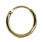 14ct Gold Nose Ring 8mm Hinged Hoop 22g (0.6mm) 14k Gold Segment Piercing Ring