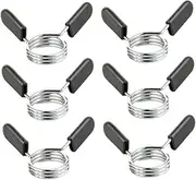 Dumbbell Bar Spring Clip Barbell Collars Clamps Attachment 30mm for Weight Lifting Training 6PCS