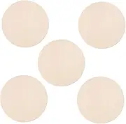 POPETPOP 5pcs Unfinished Wood Slices for DIY Crafts Rustic Wood Cutouts Smooth Surface for Painting Writing for Creative Projects and Home Decor
