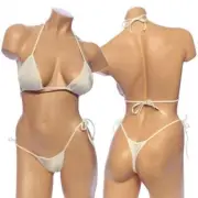 Women's, Tie Side Bikini Set. HE-3001 White