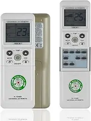 K-1038E Universal Air Conditioner Remote Control for LG, Midea, Fujitsu, Panasonic, Samsung Air Condition, 1000 in 1 A/C Controller for More Than 99% Brands(White)