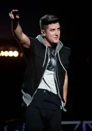 Logan Henderson of Big Time Rush at DTE Energy Center on July 31 2- Old Photo