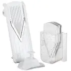 Appetito V Slicer With Storage - Julienne Mandolin Vegetable and Fruit Super Sli