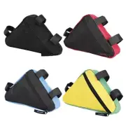 Bike Triangle Frame Bag, Waterproof Bicycles Front Handlebar Bag Strap-On Saddle