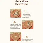 60 Minute Visual Timer for Kitchen and Classroom Silent Countdown Device