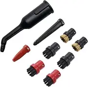 for Karcher SC1 Replacement Accessories Nozzle Brush,Stubborn Stain Remove Durable Nylon Brush Nozzle Set for Karcher SC1 SC2 SC3 SC4 Steam Cleaner Part (Set 4)