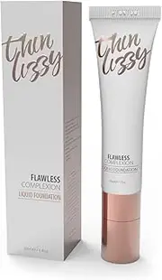 [Thin Lizzy] Flawless Complexion Natural Liquid Foundation, Full Coverage, Natural & Flawless Finish, Hoola