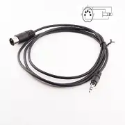 1x Din 5 Pin Din MIDI Male Plug To 3.5mm Male Stereo Jack Audio Cable 150cm 5FT