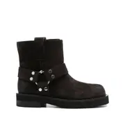 [3juin] 3juin Steve Buckle-strap Suede Boots 40 IT BROWN
