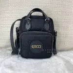 睿鈞國際精品 GUCCI 625850 緹花尼龍兩用記者包.黑 現貨