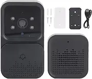 Doorbell Camera Wireless, Smart Video Doorbell with Infrared Night Vision, WiFi Remote Video Call, Real Time Notification, Video Camera Doorbell for Home Office