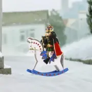 Riding Nutcracker 36cm Nutcracker Classic Holiday Decorative Wooden Nutcracker