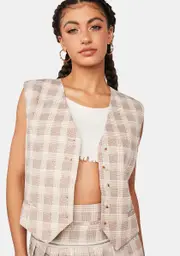 [Lioness] Brentwood Plaid Vest