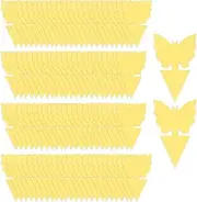 100Pcs Sticky Bug Trap -Sided Sticky Flying ct Traps Indoor Outdoor House Plants Fly Paper for Fruit Fly Fungus Gnat Thrip