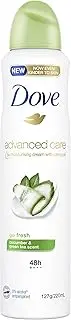Dove Advanced Care Antiperspirant Aerosol Deodorant Go Fresh Cucumber & Green Tea 220mL