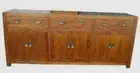 TARA SOLID OAK WOOD BUFFET SIDEBOARD BROWN OR NATURAL 21OCM 3 DRAWERS 6 DOORS