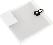 COMNESTBI Capacity CD DVD Organizer Case Storage Bag for Vcd DVD CD Discs Protective Album with Buckle Closure Space Saving Disc Storage