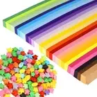 1350 Sheets Star Strips 27 Assortment Color Star Lucky Wish Sided Stars 9727