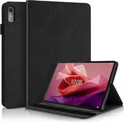[CXTcase] for Lenovo Tab P12 12.7 inch 2023 Case Embossed Tree PU Leather Case Wallet Flip Cover Stand Function Tablet Case for Lenovo Tab P12 12.7 inch 2023 - Black