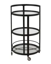 Abraham + Ivy Maribelle Mirrored Bar Cart